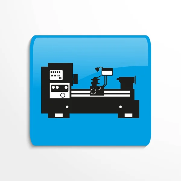 Equipo Industrial Máquina Icono Del Vector — Vector de stock