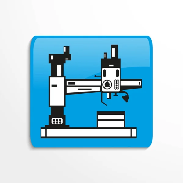 Industrieanlagen Maschine Vektorsymbol — Stockvektor