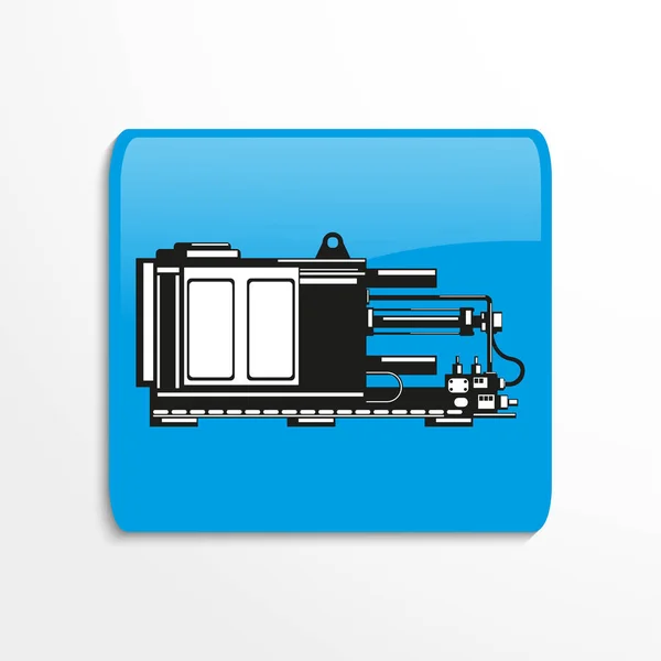 Industriële Apparatuur Machine Vector Pictogram — Stockvector