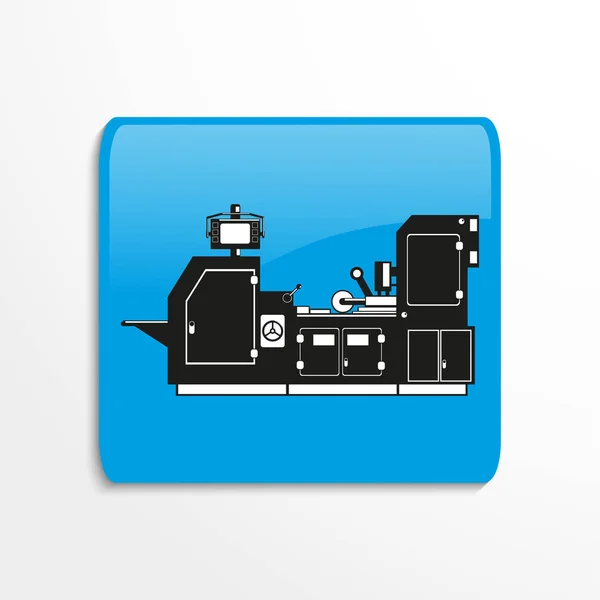 Equipo Industrial Máquina Icono Del Vector — Vector de stock