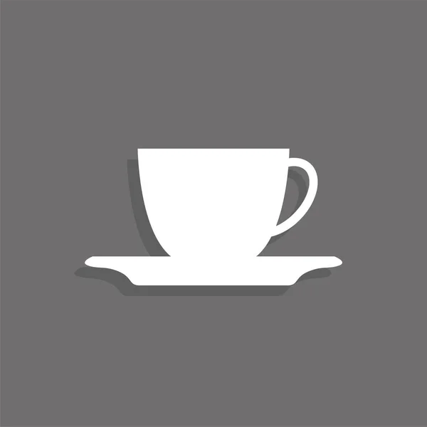 Una Taza Café Icono Del Vector — Vector de stock