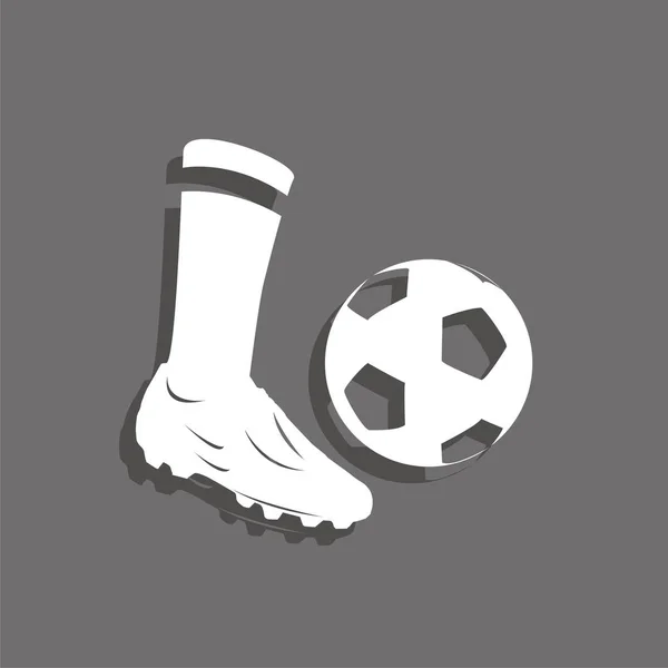 Symbole Sportif Football Icône Vectorielle — Image vectorielle