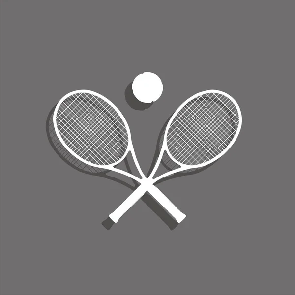 Symbole Sportif Tennis Icône Vectorielle — Image vectorielle