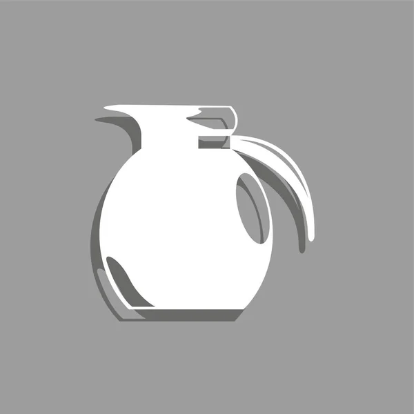 Une Carafe Verre Icône Vectorielle — Image vectorielle