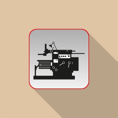 Endüstriyel ekipman Koşul işareti. Vektör simgesi.