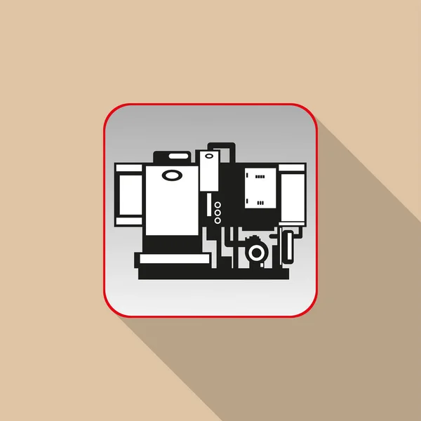 Industrial Equipment Conditional Sign Vector Icon — 스톡 벡터