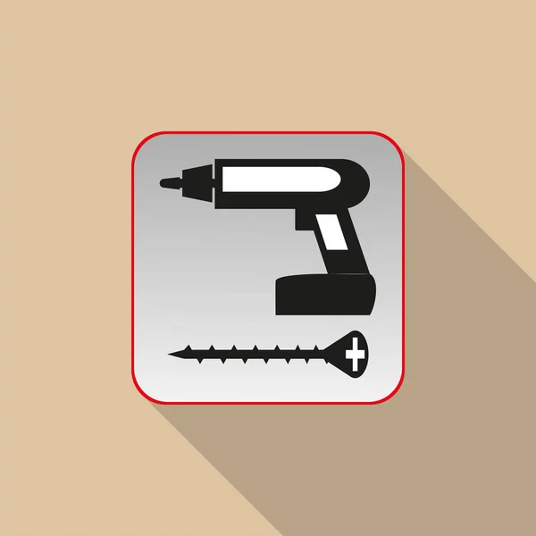 Trabajos Reparación Signo Condicional Icono Del Vector — Archivo Imágenes Vectoriales