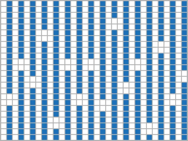 Blå Och Vita Rutor Grå Bakgrund Abstrakt Sammansättning Vektorillustration — Stock vektor
