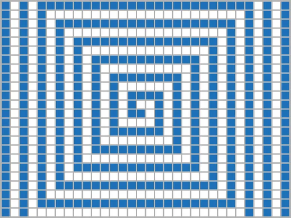 グレーの背景に青と白の四角形 抽象的な構成 ベクターイラスト — ストックベクタ