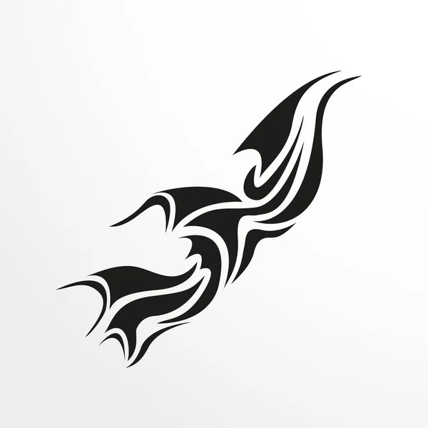 Patrón Blanco Negro Para Tatuaje Sobre Fondo Claro Ilustración Vectorial — Vector de stock