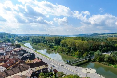 Melk şehrin havadan görünümü