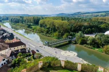 Melk şehrin havadan görünümü