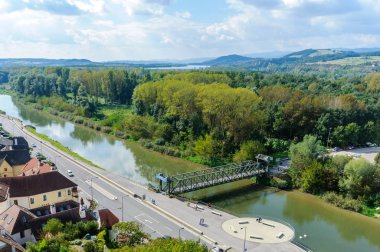 Melk şehrin havadan görünümü