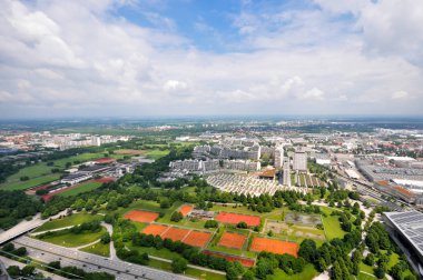 Münih, Almanya 'nın hava manzarası