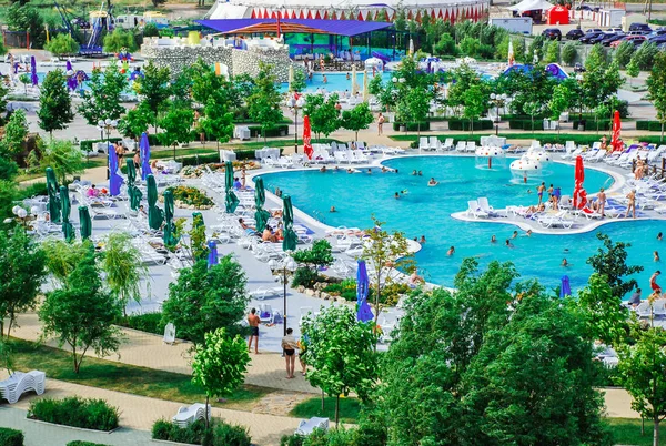 Aquapark v městě Berdyansk, Ukrajina — Stock fotografie