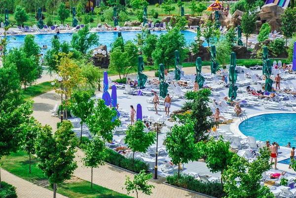 Aquapark v městě Berdyansk, Ukrajina — Stock fotografie