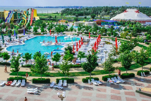 Aquapark na cidade de Berdyansk, Ucrânia — Fotografia de Stock