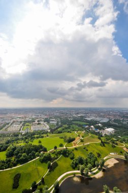 Münih, Almanya 'nın hava manzarası