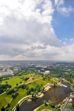 Münih, Almanya 'nın hava manzarası