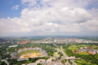Münih, Almanya 'nın hava manzarası