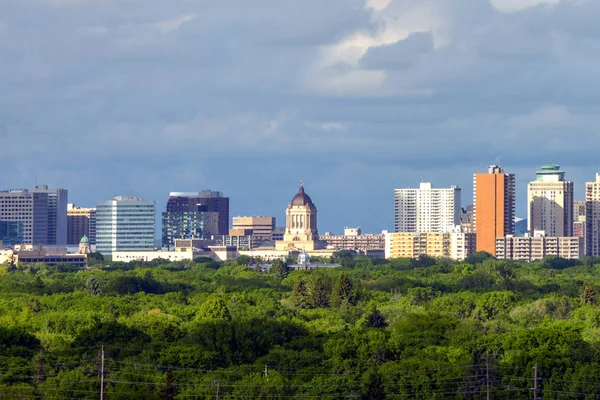 Winnipeg cidade em Manitoba — Fotografia de Stock