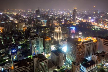 Kaohsiung şehrin havadan görünümü