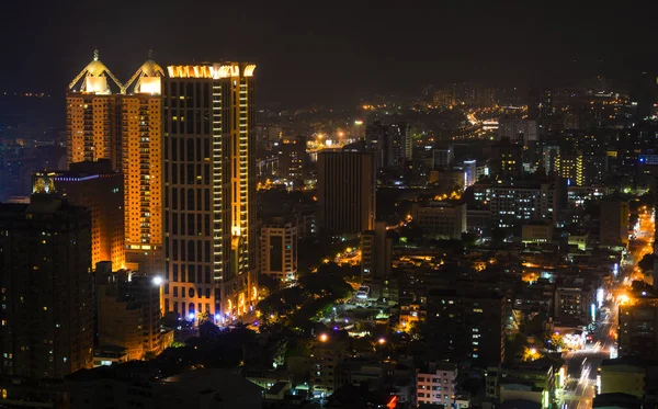 Kaohsiung şehrin havadan görünümü