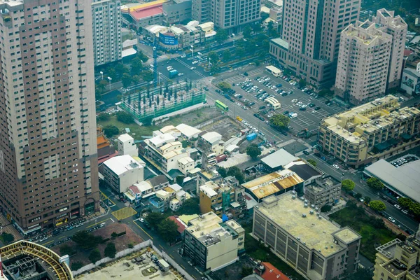 Flygfoto över Kaohsiung City — Stockfoto