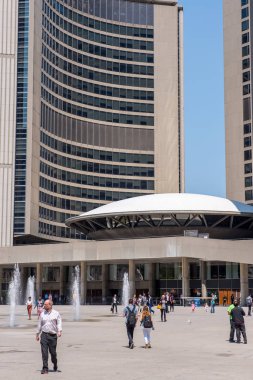 Toronto downtown binaları ve sokakları görüntüleme