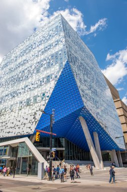 Toronto downtown binaları ve sokakları görüntüleme