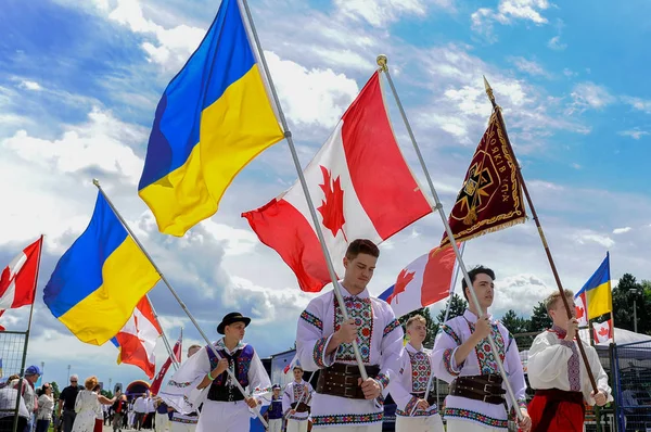 Dia da independência da Ucrânia em Toronto — Fotografia de Stock