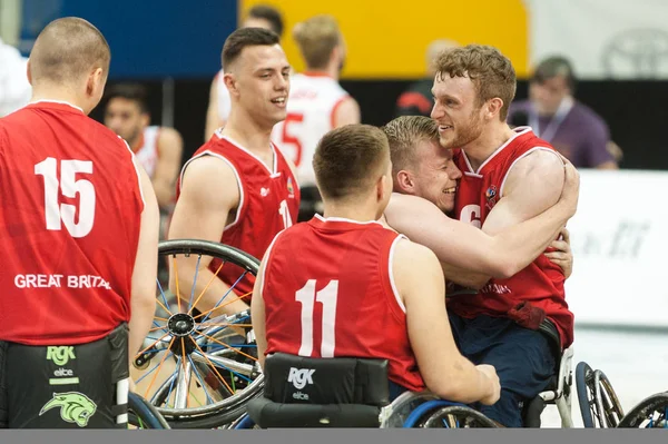 Ceremonia de medalla del Campeonato Mundial de Baloncesto en Silla de Ruedas — Foto de Stock