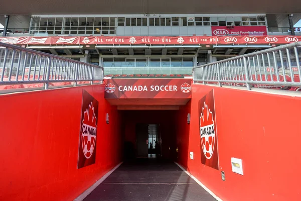 Canada soccer men's national team training session — Stock Photo, Image