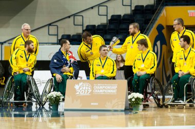 Dünya tekerlekli sandalye Basketbol Şampiyonası madalya töreni 