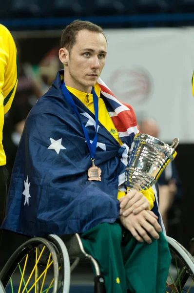 Ceremonia de medalla del Campeonato Mundial de Baloncesto en Silla de Ruedas — Foto de Stock