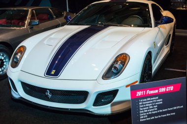 15 Şubat 2018. Toronto, Kanada: Sunu 2011 Ferrari 599 Gto araba 2018 Kanada Uluslararası otomatik gösterme (Şubat 15-25) üzerinde Metro Toronto kongre merkezi sırasında