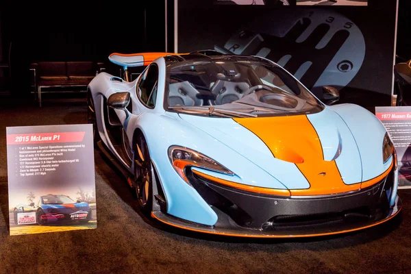 Fevereiro 2018 Toronto Canadá Apresentação Carro Mclaren Durante 2018 Canadian — Fotografia de Stock