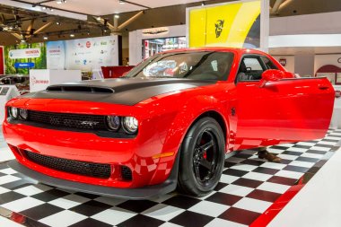 15 Şubat 2018. Toronto, Kanada: Araba sunum sırasında 2018 Kanada Uluslararası otomatik gösterme (Şubat 15-25) üzerinde Metro Toronto Kongre Merkezi