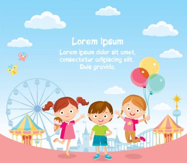 Lunaparktaki çocuklar