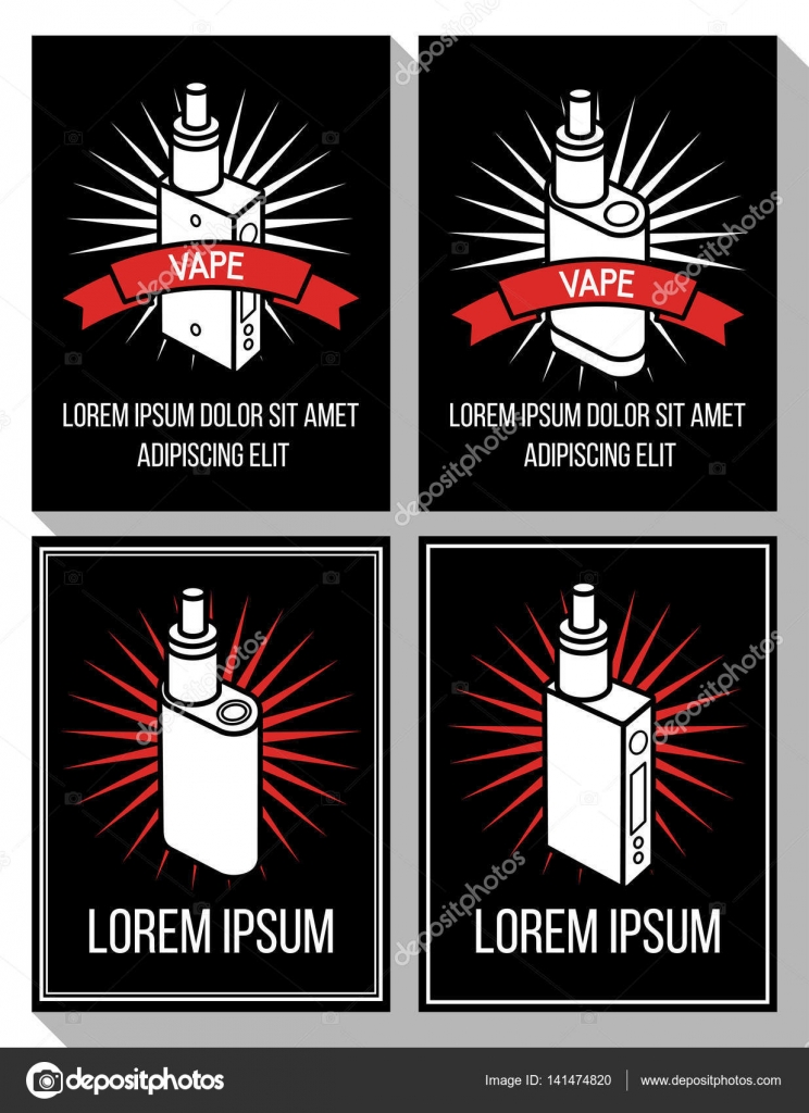 Business card layouts for vape shop and e-cigarette store ...