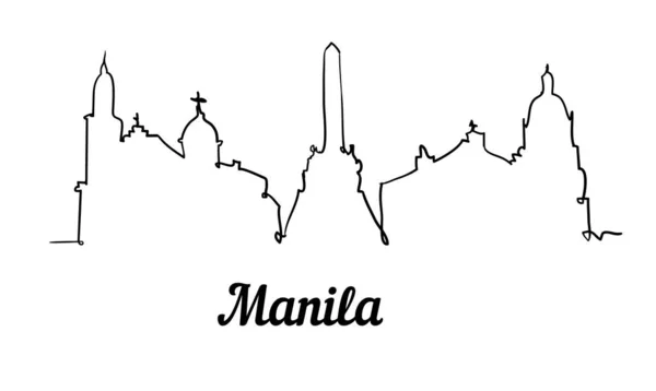 Una Línea Estilo Lille Skyline Simple Moderno Vector Estilo Minimalista — Archivo Imágenes Vectoriales