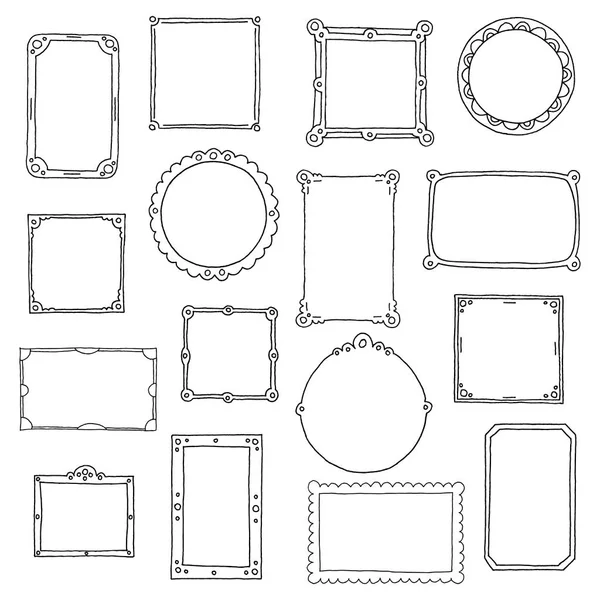 Frame Kartun mengatur 28 - Stok Vektor