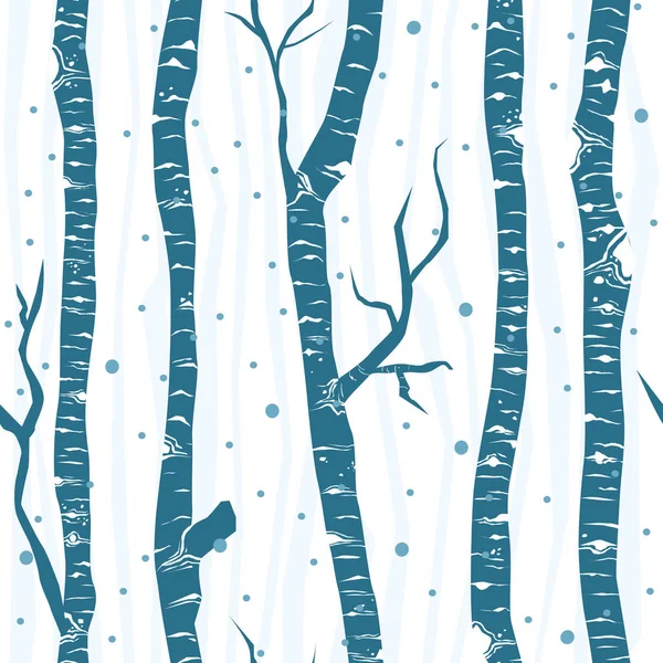 バーチの木パターン — ストックベクタ
