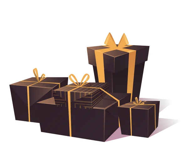 Luxus-Geschenkboxen — Stockvektor
