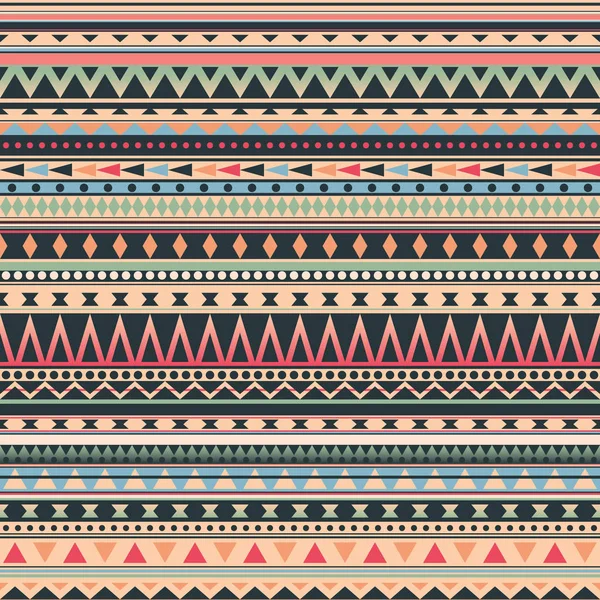 Motif tribal aux couleurs rétro — Image vectorielle