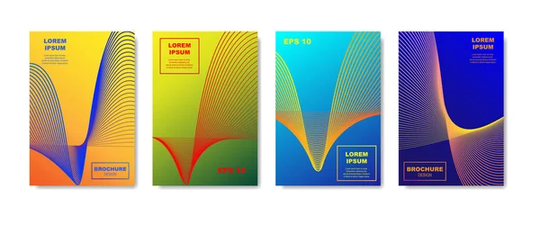 Minimalista abstracto cubre el diseño. Fondo colorido de gradientes geométricos de medio tono para Banner, Placard, Poster, Flyer. ilustración vectorial . — Vector de stock
