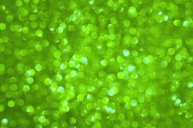 Yeşil odağını kaybetmiş ışık. Soyut arkaplan