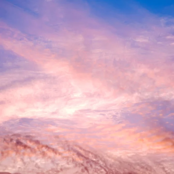 Pastel Renklerle Dramatik Günbatımı Gökyüzü Soyut Doğa Arkaplanı — Stok fotoğraf