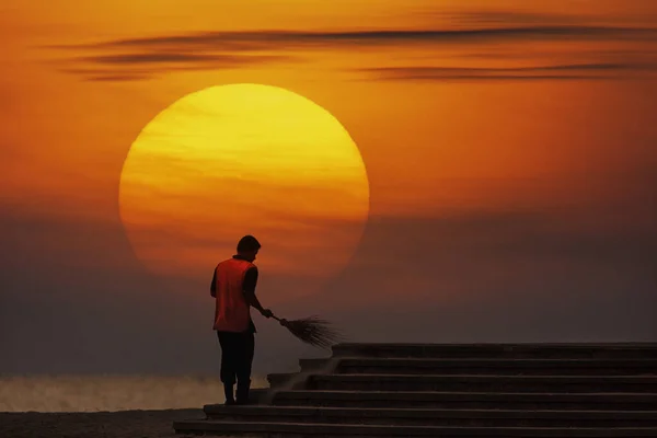 Escena de hermoso amanecer en la mañana . Imagen De Stock