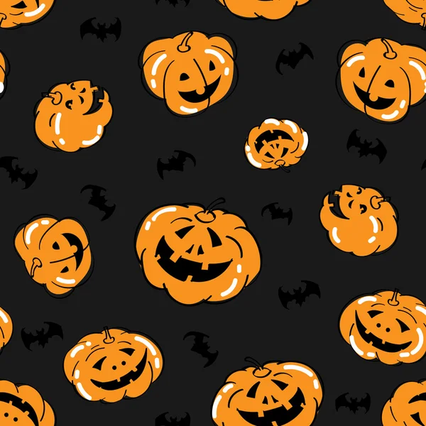 Halloween mönster sömlös bakgrund — Stock vektor